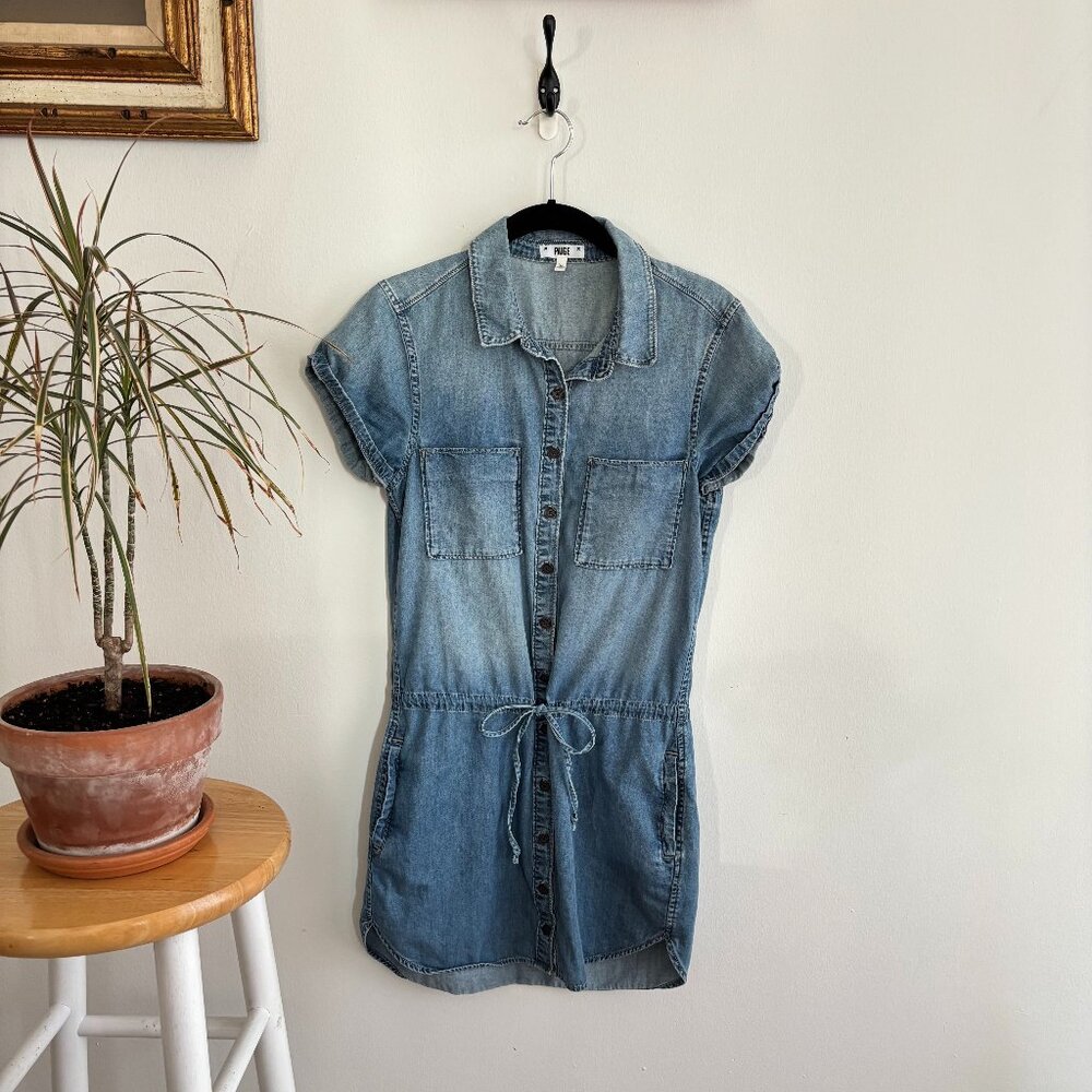 PAIGE denim shirt dress